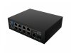 Lanberg Przełącznik Light ILFE-8P-1GE-1S-120 Light Industrial POE 4XBT 4XAT  SFP+ ETH DIN FAST Ethernet